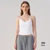 Roupa Íntima Esportiva ao Ar Livre Transfronteiriça Feminina para Corrida com Tiras Finas Pilates Fitness Sutiã Decote Baixo Sexy Roupas de Yoga Colete