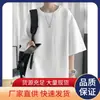 Camiseta de Manga Corta para Hombre con Diseño Estilo Hong Kong, Textura tipo Waffle, Camiseta de Moda de Verano Trendy para Hombre, Top Holgado de Nicho