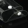 Fabricante Produce Bolsas Sencillas de Empaque de PVC para Artículos de Uso Diario, Bolsas Estéreo Tipo Botón Hechas a Medida, Bolsas de PVC, Impresión Monocromática a Medida