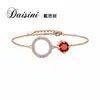 Daisi Ni Joyería Transfronteriza Nueva y Colorida de Moissanita Pulsera Geométrica Delgada de Moda Ajustable Venta al por mayor de fábrica