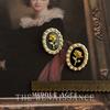 Pendientes vintage de perla rosa estilo Chanel, estilo francés antiguo, ligeros, de alta gama, estilo retro, joyería occidental