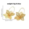 Nuevos pendientes largos de metal con diseño de flor hueca dorada, de lujo ligero de alta gama, transfronterizos, para mujer, joyería de moda y sencilla