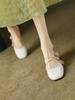 2023 primavera e outono estilo retro arco Mary Jane sapatos femininos bico redondo salto grosso elegante para todos os jogos boca rasa cheongsam sapatos de camada única para mulheres