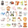 55 Pegatinas de Animales de Dibujos Animados con Ojos Grandes, Lindas Pegatinas de Mascotas con Ojos Estrellados, Decoración para Diario DIY, Pegatinas para Caja de Almacenamiento de Tazas de Agua