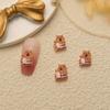 Capivara Desenho Animado Capivara Fofa Celebridade da Internet Acessórios para Nail Art Brinquedo DIY Ursinho Marrom Patch Gelo Design Transparente