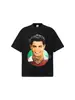 Camiseta de Manga Corta Unisex 2026 Transfronteriza Cristiano Ronaldo Estampado Digital Directo Copo de Nieve Resistente Hombro Caído Corte Holgado para Pareja