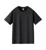 Camiseta Solona 210g de hombro normal, cuello redondo, manga corta, unisex, verano, color liso simple, grupo de moda para usar con estampado