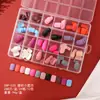 Venta Caliente Transfronteriza 288 Piezas de Uñas Postizas Color Sólido Mate Color Mixto para Uñas de Manos y Pies, Uñas Falsas Tipo Ballet para Pies, Sin Costuras y Sin Necesidad de Limar