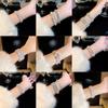 Anillo de estilo coreano, personalidad simple, super brillante, lujo ligero, con circonita incrustada, pulsera elástica de varias capas apiladas, anillo de moda, combina con todo