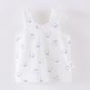 Camisole das meninas verão malha t-shirt algodão fino bebê bottoming sem mangas bebê barriga protegendo exterior desgaste top