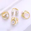 Anillo Retro Francés de Imitación de Perlas Mapebe para Mujer, Lujo Ligero, Moda Exquisita, Personalidad para el Trabajo, Joyería de Mano con Diseño de Nicho