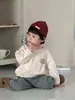 Jaqueta Colete de Tricô Infantil Outono 2026 Novo Cardigã de Outono para Bebê Estilo Coreano Roupas Infantis Terno Casual para Meninos