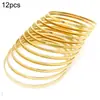 Pulseira Cassia Feminina Popular Lisa com Anel Anel Plano Empilhado Multi-Anel Brilhante Vários Tamanhos Aço Titânio Pulseira Feminina