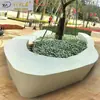 Paisagismo de Jardim Canteiro de Flores de Forma Especial Banco de Lazer Banco Curvo Piscina de Flores de Cimento Banco de Piscina de Árvore ao Ar Livre de Concreto Personalização