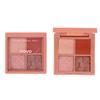 Novo Sakura's Story Sombra de Ojos de Cuatro Colores Sentido Avanzado Principiante Principiante Color Tierra Maquillaje Diario Ligero Paleta de Sombras de Ojos
