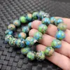 Pulsera de jade vintage oculta pulsera de tres tesoros de cuentas redondas pulsera de turquesa imitación pulsera de joyería pulsera al por mayor