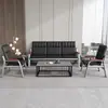 Sofá de Escritório, Mobiliário Simples Moderno para Sala de Recepção e Descanso, Conjunto de Sofá e Mesa de Centro