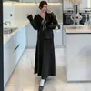 Nuevo Conjunto de Punto Elegante de Dos Piezas con Tira de Color Contrastante, Estilo Otoño 2025, que se Puede Usar Durante Todo el Embarazo, Traje de Maternidad para Mujeres