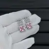 Luojia Moda Clásica Estilo Coreano Lujo Ligero Pendientes con Borlas de Gama Alta Exquisitos Cuadriláteros Huecos para Mujer