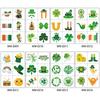 Pegatinas de Tatuajes de Vacaciones Irlandesas Trébol Sombrero Verde Impermeable Pegatina para la Cara de Niños Pegatina de Tatuaje de San Patricio