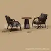 Conjunto de Mesa e Cadeiras para Café, Loja de Chá com Leite, Poltrona Individual para Bar, Pousada Hotel, Área de Reunião e Recepção, Mobiliário para Lojas Grandes