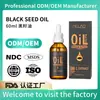 MELAO Aceite de Semilla Negra al por Mayor Virgen Prensado en Frío Aceite de Semilla de Comino Negro de Alta Calidad para Reparación Corporal, de la Piel y del Cabello al por Mayor
