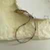 Collar de Corazón Hecho a Mano con Cuentas para Mujer, Diseño de Nicho, Retro Elegante de Alta Gama, Accesorios Versátiles de Cadena para Clavícula