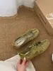 Zapatos Cómodos de Suela Blanda, Huecos, Transpirables, Slip-On para Mujer, Nuevo Estilo Verano 2026, con Cordón, Slip-On de Gamuza, Zapatos de Entrenamiento Alemanes
