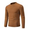 2025 Export Outono e Inverno Nova Tendência Masculina Tricô Simples Juvenil Casual Pulôver Gola Redonda Tricô Camiseta Base