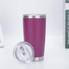 Cross-border 20oz carro copo 304 aço inoxidável dupla camada isolamento a vácuo copo frio spray carro cerveja gelo copo