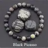 Pulseira de Cristal Popular Transfronteiriça 8mm Gema Vermelha Verde Cristal Morango Lápis Lazúli Pulseira Pulseira de Pedra Natural Atacado de Fábrica