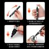 Caneta de Cromagem Metálica Somegaqi Reparo Colorir Modelo Marcador Impermeável Retoque Caneta de Tinta Cromagem Espelho