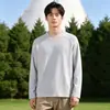Algodón de Alta Calidad Estilo Pareja Otoño/Invierno Ropa Interior Cálida Amigable con la Piel Camiseta de Manga Larga Sudadera con Capucha de Forro Polar Integrada Capa Base Casual para Hombres y Mujeres