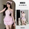 Rojo Deseo Cosplay Dulce Pequeña Chef Sirvienta Chica Linda Encaje Lunares Atado Fácil de Quitar Erótica Lencería Mujeres 1449