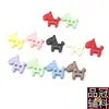 Botones Plásticos de Caballito Lindo y Colorido con Dos Agujeros, Botones de Dibujos Animados para Ropa de Niños, Accesorios de Manualidades, Colores Dulces
