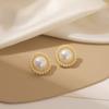 . Brincos Vermelhos Simples Retrô Estilo Coreano Brincos Elegantes Barrocos Estilo Francês Conjunto para Mulheres