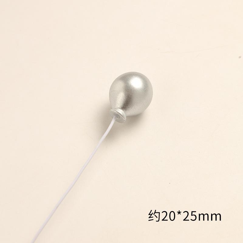 SKU-27-棕色 银色椭圆气球一个