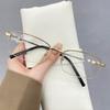 Lentes de Lectura de Moda para Hombre de Titanio con Memoria Ultraligera para Personas de Mediana Edad y Mayores Lectura de Alta Definición Protección Ocular Lentes de Lectura Antiluz Azul