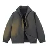 2026 Invierno Nuevo Chaqueta Casual de Algodón para Hombre Ropa Exterior Marca Americana de Moda Holgada Tallas Grandes Ropa de Algodón Gruesa y Cálida para Hombre
