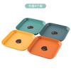 Plato para escupir huesos de estilo japonés para el hogar creativo Plato cuadrado para snacks Plato de plástico para huesos de fruta Plato para pastel Plato para mesa de comedor Venta al por mayor