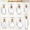 50 frascos de vidrio botella de los deseos botella de deriva con clavo de cuerno de oveja embudo cuerda de cáñamo mini tapón de corcho decoración de botella de los deseos