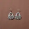 Novos Brincos de Tendência Nacional Estilo Chinês Estilo Antigo para Mulheres, Brincos Longos com Franja de Prata Xizang Estilo Palácio Retro, Joias para Orelha Estilo Étnico