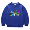 Suéter de cuello redondo de manga larga para niños y niñas, ropa de estilo coreano con dibujos animados de primavera y otoño de 2023, de algodón, para bebés, pequeños y medianos.