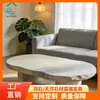 Mesa de Chá de Travertino Natural Suporte para Chá Estilo Apartamento Pequeno Estilo Vintage Mesa de Chá Decoração de Espaço Comercial Mesa de Chá de Pedra Em Estoque