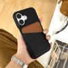 Adecuado para Funda de Teléfono iPhone16 15Pro Patrón Lichi Tarjeta de Color Funda Protectora Anticaídas 14plus Funda Bicolor