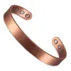 Pulseira Magnética de Liga de Moda Europeia e Americana Mais Vendida da Amazon, Pulseira Simples Retro Punk de Bronze Brilhante