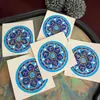 Thangka Tíbet Nepal Thangka Completamente Pintado a Mano Manjushri Mantra Núcleo de Tarjeta 3.5