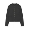 Chaqueta de punto simple, versátil, a la moda, de manga larga y cuello redondo, casual, europea y americana, más vendida en AliExpress