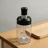 Frasco de Vidrio para Condimentos de Cocina Transfronterizo con Cuchara y Tapa Integradas, Frasco Sellado para Sal, Caja de Condimentos, Brocha de Aceite, Botella de Miel