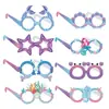 Gafas de fiesta de sirena transfronterizas, máscara, disfraz de princesa sirena, decoración para fiesta de cumpleaños infantil, suministros al por mayor